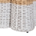 bali & pari Palm Scallop Natural Rattan Console Table - Handwoven Wicker Accent Table, Coastal & Boho Decor, Rectangle 36", Two-Tone White/Natural - BSOPalm-Small-Natural/White Rattan-Console Table