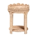 bali & pari Latoya Natural Rattan End Table - Handwoven Wicker 2-Tier Side Table with Scalloped Border for Living Room or Bedroom - BSOWS156/Smaller-Natural Rattan-ET