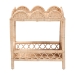 bali & pari Eloisa Natural Rattan End Table - Handwoven Wicker 2-Tier Side Table with Scalloped Border for Living Room or Bedroom - BSOWS157-Natural Rattan-ET