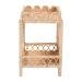 bali & pari Eloisa Natural Rattan End Table - Handwoven Wicker 2-Tier Side Table with Scalloped Border for Living Room or Bedroom - BSOWS157-Natural Rattan-ET