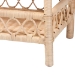 bali & pari Eloisa Natural Rattan End Table - Handwoven Wicker 2-Tier Side Table with Scalloped Border for Living Room or Bedroom - BSOWS157-Natural Rattan-ET