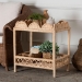 bali & pari Eloisa Natural Rattan End Table - Handwoven Wicker 2-Tier Side Table with Scalloped Border for Living Room or Bedroom - BSOWS157-Natural Rattan-ET