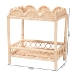 bali & pari Eloisa Natural Rattan End Table - Handwoven Wicker 2-Tier Side Table with Scalloped Border for Living Room or Bedroom - BSOWS157-Natural Rattan-ET