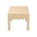 bali & pari Mason Natural Grasscloth Coffee Table - Rectangular Accent Table with Scalloped Apron, Modern Coastal Living Room Centerpiece - BSOLucas-Faux Raffia-Coffee Table