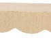 bali & pari Mason Natural Grasscloth Coffee Table - Rectangular Accent Table with Scalloped Apron, Modern Coastal Living Room Centerpiece - BSOLucas-Faux Raffia-Coffee Table