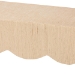 bali & pari Mason Natural Grasscloth Console Table - Two-Tier Entryway Table with Scalloped Apron, Modern Coastal Accent Table for Living Room or Hallway - BSOMason-Faux Raffia-Console Table