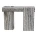 bali & pari Tawana Capiz Shell Console Table with Geometric Pattern - Modern Decorative Accent Table for Entryway or Living Room - BSOF2502-FT08-Capiz-Console Table