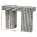 bali & pari Tawana Capiz Shell Console Table with Geometric Pattern - Modern Decorative Accent Table for Entryway or Living Room - BSOF2502-FT08-Capiz-Console Table
