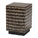 bali & pari Paulo Decorative End Table with Bamboo Diamond Pattern - Modern Accent Side Table for Living Room or Bedroom, Square