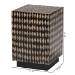 bali & pari Paulo Decorative End Table with Bamboo Diamond Pattern - Modern Accent Side Table for Living Room or Bedroom, Square - BSOF2502-FT24-Capiz-ET