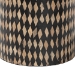 bali & pari Paulo Decorative End Table with Bamboo Diamond Pattern - Modern Accent Side Table for Living Room or Bedroom, Round - BSOF2502-FT25-Capiz-ET
