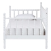 Baxton Studio Laurent Daybed - Spindle Platform Bed Frame with Bamboo-Style Turned Posts, Classic Cottage Farmhouse Furniture, Twin, White - BSOMG0258-1-White-Daybed-Twin