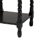 Baxton Studio Niklas Nightstand with Twisted Legs - 1-Drawer Bedroom Side Table with Storage Shelf, Black - BSOKL-1734-Niklas-Black/Wooden-NS