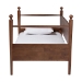 Baxton Studio Gianetta Wooden Daybed with Spindle Posts - Classic Cottage-Style Bed Frame with Guardrail Back, Solid Wood Day Bed for Guest Room or Kids Bedroom, Twin - BSOMG0257-1-Walnut-Twin Daybed