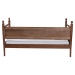 Baxton Studio Gianetta Wooden Daybed with Spindle Posts - Classic Cottage-Style Bed Frame with Guardrail Back, Solid Wood Day Bed for Guest Room or Kids Bedroom, Twin - BSOMG0257-1-Walnut-Twin Daybed
