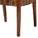 bali & pari Chabela 2-Piece Handwoven Seagrass Armchairs - Solid Mango Wood Frame Dining Chair with Woven Seat and Backrest, Rustic Boho Style Kitchen or Dining Room Seating, Medium Brown - BSOCabra-LtBrnWood/NatSeagrass-Cushion-AC-KD Box