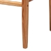 bali & pari Chatura Natural Rattan and Mahogany Wood 2-Piece Dining Armchair Set - Handwoven Wicker Dining Chair with Angled Back, Coastal Boho Seating for Dining or Kitchen - BSOChao-Natural/Mahogany-Arm-DC-Cushion-KD-Box