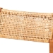 bali & pari Chatura Natural Rattan and Mahogany Wood 2-Piece Counter Stool Set - Handwoven Wicker Stool with Angled Back, Coastal Boho Seating for Kitchen Island, Counter Height - BSOChao-Natural/Mahogany-CS-Cushion-KD-Box