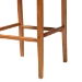 bali & pari Chatura Natural Rattan and Mahogany Wood 2-Piece Bar Stool Set - Handwoven Wicker Stool with Angled Back, Coastal Boho Seating for Lounge, Bar Height - BSOChao-Natural/Mahogany-BS-Cushion-KD-Box