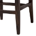 bali & pari Fatima Natural Rattan Counter Stool with Cushion - Handwoven Wicker Stool with Basketweave Back and Seat, Coastal Boho Seating for Kitchen or Dining Area - BSOFlat Oval-Grey/Mahogany-Cushion-CS