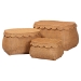 bali & pari Ayleen Natural Rattan Basket Set with Scalloped Lids - Handwoven Wicker Storage Boxes, Boho Coastal Home Decor, 3-Piece Set