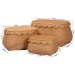 bali & pari Ayleen Natural Rattan Basket Set with Scalloped Lids - Handwoven Wicker Storage Boxes, Boho Coastal Home Decor, 3-Piece Set - BSOAyleen-3PC-Light Honey Rattan-Basket Set