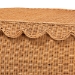 bali & pari Ayleen Natural Rattan Basket Set with Scalloped Lids - Handwoven Wicker Storage Boxes, Boho Coastal Home Decor, 3-Piece Set - BSOAyleen-3PC-Light Honey Rattan-Basket Set