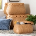 bali & pari Ayleen Natural Rattan Basket Set with Scalloped Lids - Handwoven Wicker Storage Boxes, Boho Coastal Home Decor, 3-Piece Set - BSOAyleen-3PC-Light Honey Rattan-Basket Set