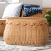 bali & pari Ayleen Natural Rattan Basket with Scalloped Lid - Handwoven Wicker Storage Box, Boho Coastal Home Decor, Medium - BSOAyleen-Md-Light Honey Rattan-Basket