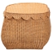 bali & pari Ayleen Natural Rattan Basket with Scalloped Lid - Handwoven Wicker Storage Box, Boho Coastal Home Decor, Large - BSOAyleen-Lg-Light Honey Rattan-Basket