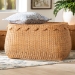 bali & pari Ayleen Natural Rattan Basket with Scalloped Lid - Handwoven Wicker Storage Box, Boho Coastal Home Decor, Large - BSOAyleen-Lg-Light Honey Rattan-Basket