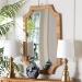 bali & pari Thiago Natural Rattan Wall Mirror - Handwoven Wicker Rectangle Mirror with Scalloped Corners, Coastal Boho Wall Decor for Entryway, Bedroom, or Living Room - BSOWS166-Honey Rattan-Mirror
