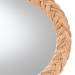 bali & pari Nara Natural Rattan Wall Mirror - Handwoven Braided Wicker Frame, Coastal Boho Wall Decor for Entryway, Bedroom, or Living Room, Oval - BSOWS169-Light Honey Rattan-Mirror