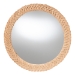 bali & pari Nara Natural Rattan Wall Mirror - Handwoven Braided Wicker Frame, Coastal Boho Wall Decor for Entryway, Bedroom, or Living Room, Round
