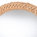 bali & pari Nara Natural Rattan Wall Mirror - Handwoven Braided Wicker Frame, Coastal Boho Wall Decor for Entryway, Bedroom, or Living Room, Round - BSOWS170-Light Honey Rattan-Mirror