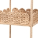 bali & pari Brooks Natural Rattan 3-Tier Storage Shelf - Handwoven Wicker Display Stand with Scalloped Borders, Coastal Boho Accent Furniture - BSOWS176-Natural Rattan-Shelf
