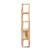 bali & pari Labonita Natural Rattan Wall Shelf  - 3-Tier Wall-Mounted Display Unit with Arching Frame for Entryway, Living Room, or Bathroom - BSOWS177-Natural Rattan-Wall Shelf