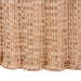 bali & pari Kensley Natural Rattan Coffee Table - Handwoven Wicker Round Accent Table with Scalloped Silhouette, Boho Coastal Style Decor for Living Rooms or Lounges - BSOWS179-Natural Rattan-Coffee Table