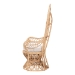 bali & pari Kimiko Natural Rattan Peacock Chair with Cushion - Handwoven Wicker Accent Chair with Fan Backrest, Boho Coastal Statement Seating for Living Room or Event - BSOWS185-Natural Peacock Rattan-Cushion-Chair