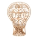bali & pari Kimiko Natural Rattan Peacock Chair with Cushion - Handwoven Wicker Accent Chair with Fan Backrest, Boho Coastal Statement Seating for Living Room or Event - BSOWS185-Natural Peacock Rattan-Cushion-Chair