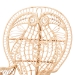bali & pari Kimiko Natural Rattan Peacock Chair with Cushion - Handwoven Wicker Accent Chair with Fan Backrest, Boho Coastal Statement Seating for Living Room or Event - BSOWS185-Natural Peacock Rattan-Cushion-Chair
