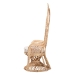 bali & pari Nafisa Natural Rattan Peacock Chair - Handwoven Wicker Accent Chair with Fan Backrest and Removable Cushion, Boho Coastal Accent Seating for Living Room or Events - BSOWS186-Natural Peacock Rattan-Cushion-Chair