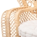 bali & pari Nafisa Natural Rattan Peacock Chair - Handwoven Wicker Accent Chair with Fan Backrest and Removable Cushion, Boho Coastal Accent Seating for Living Room or Events - BSOWS186-Natural Peacock Rattan-Cushion-Chair