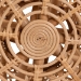 bali & pari Nafisa Natural Rattan Peacock Chair - Handwoven Wicker Accent Chair with Fan Backrest and Removable Cushion, Boho Coastal Accent Seating for Living Room or Events - BSOWS186-Natural Peacock Rattan-Cushion-Chair
