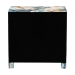 Baxton Studio Adeline End Table with Printed Nature Motif - 3-Drawer Storage Cabinet with Gold Knobs - BSOJY25A011-Birds in Tree Printed Canvas-Wooden-ET