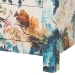 Baxton Studio Adeline End Table with Printed Nature Motif - 3-Drawer Storage Cabinet with Gold Knobs - BSOJY25A011-Birds in Tree Printed Canvas-Wooden-ET