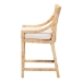 bali & pari Alexis Natural Rattan Counter Stool - Handcrafted Wingback Counter Chair with Woven Back and Removable Seat Cushion, Coastal Boho Style Seating for Kitchen Island or Dining Area - BSOAlexis-Light Honey Rattan-Cushion-CS