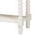 Baxton Studio Bayard Accent Bench with Bobbin Legs - Spindle Leg Entryway Bench with Shelf, Cottage Farmhouse Style Hallway or Mudroom Seating - BSOJY25A034-White Wooden-Bench