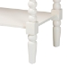 Baxton Studio Bayard Console Table with Bobbin Legs - Spindle Leg Accent Table with Shelf, Cottage Farmhouse Entryway or Living Room Furniture - BSOJY25A036-White Wooden-Console Table
