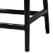 bali & pari Abiel Natural Rattan Counter Stool with Arms and Removable Cushion - Handwoven Wicker Stool with Mahogany Wood Frame, Coastal Boho Seating for Kitchen or Dining Area - BSOAbiel-Grey/Black-Wooden/Rattan-Cushion-CS